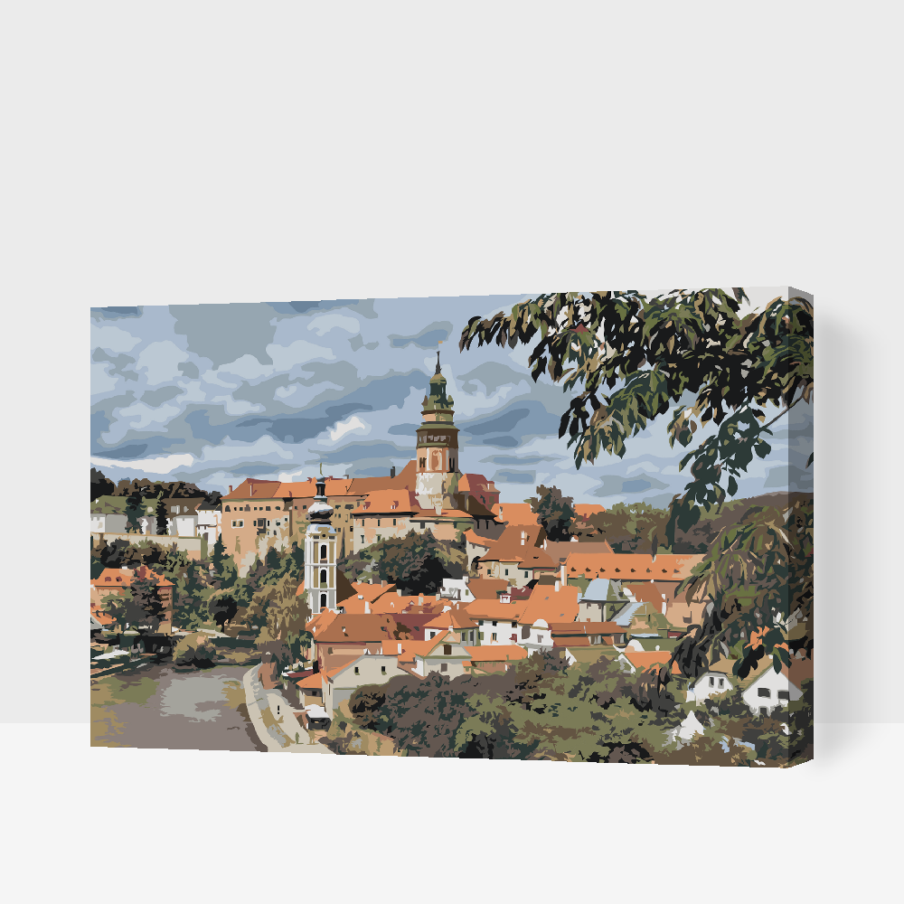 Malování podle čísel - Cesky Krumlov (Czech Republic)